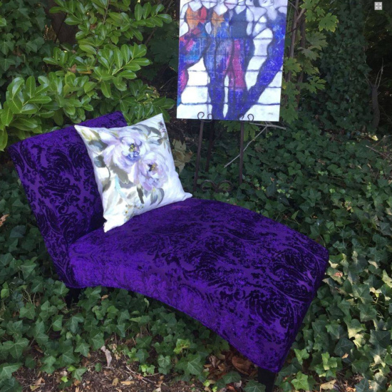 Purple Chaise Lounge upholstery